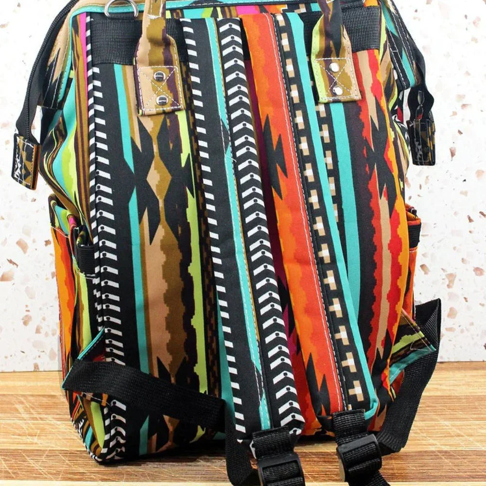 WESTERN SAN JOSE SERAPE DIAPER BAG BACKPACK